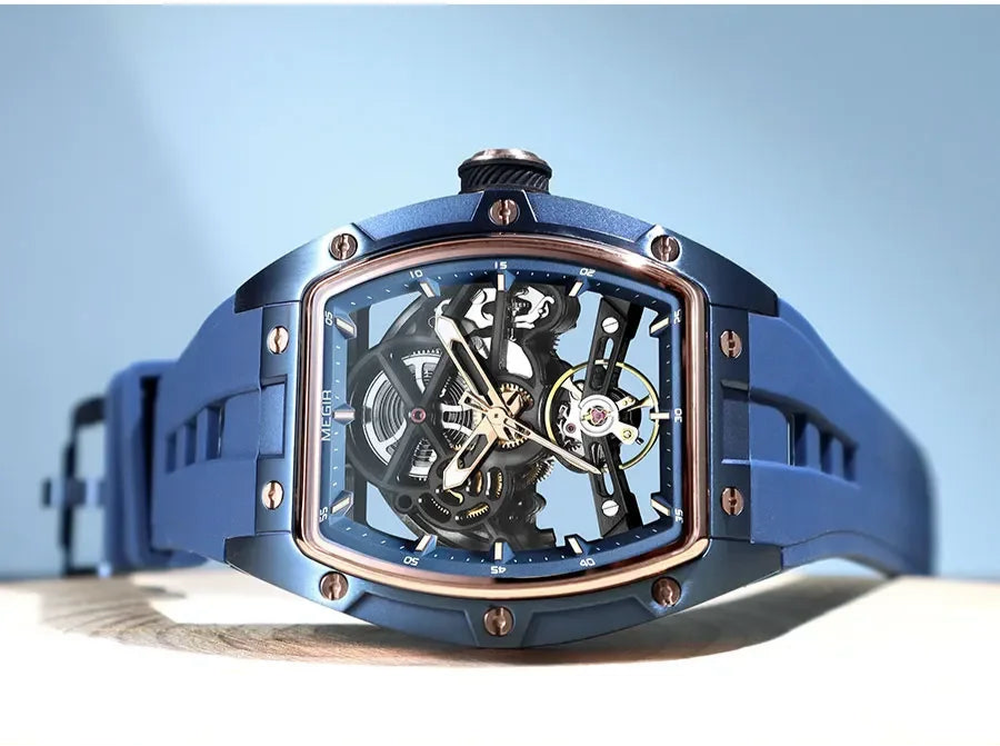 Automatic/Mechanical Skeleton Dial Sports Watch