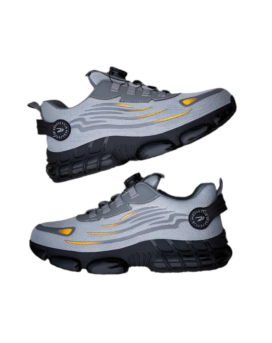 Men's Rotating-Lace Safety Work Shoes