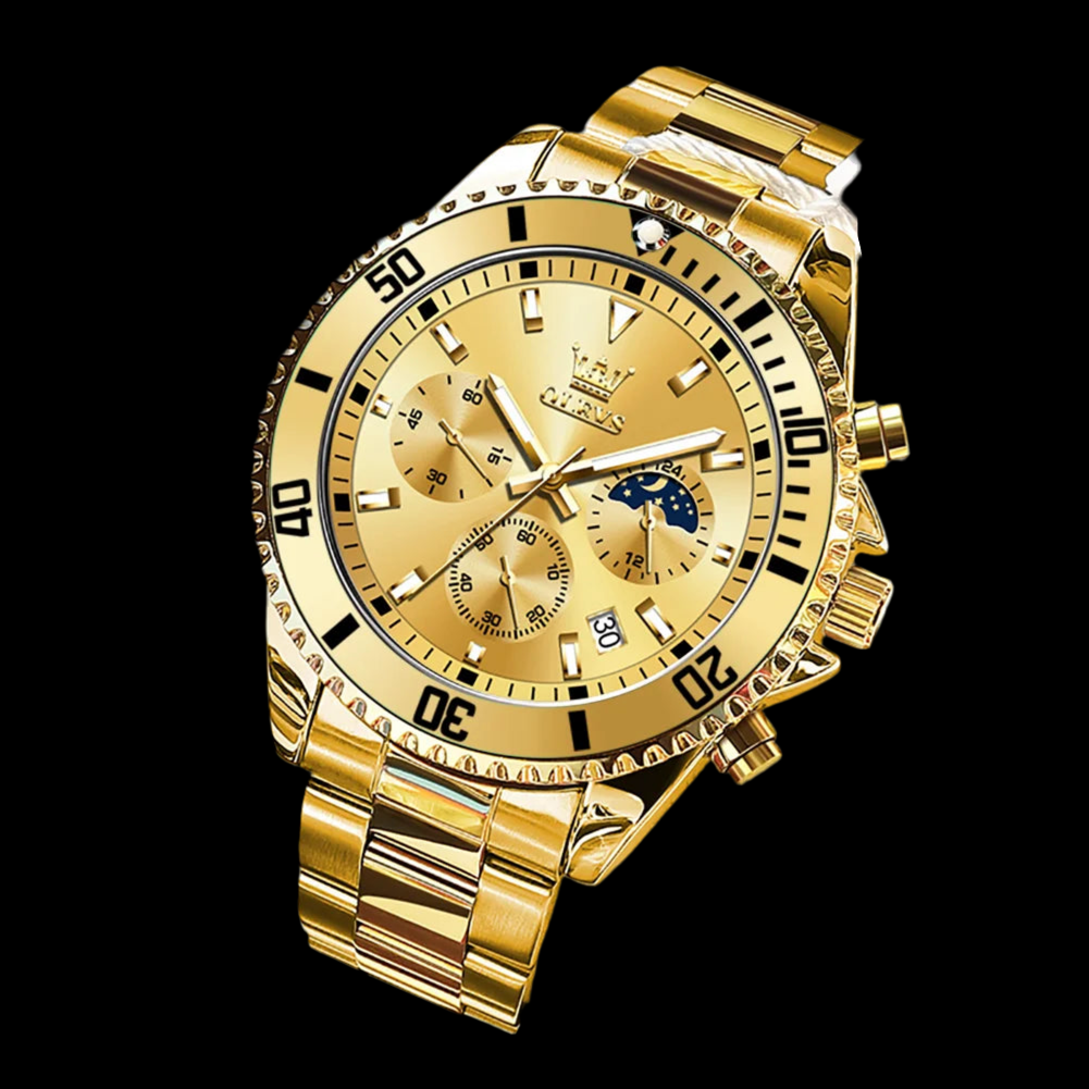 Premium Moonphase Chronograph Stainless Watch