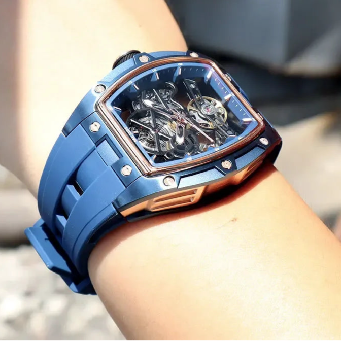 Automatic/Mechanical Skeleton Dial Sports Watch