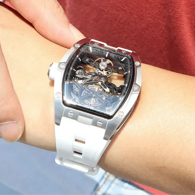Automatic/Mechanical Skeleton Dial Sports Watch