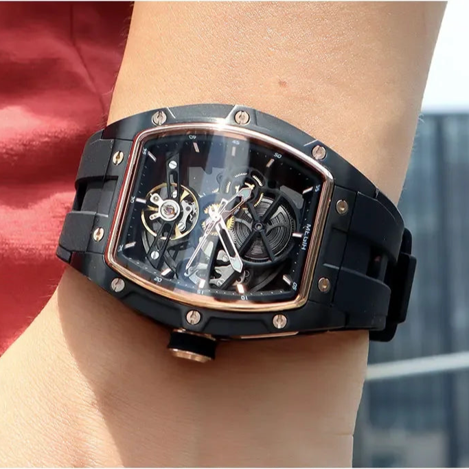 Automatic/Mechanical Skeleton Dial Sports Watch
