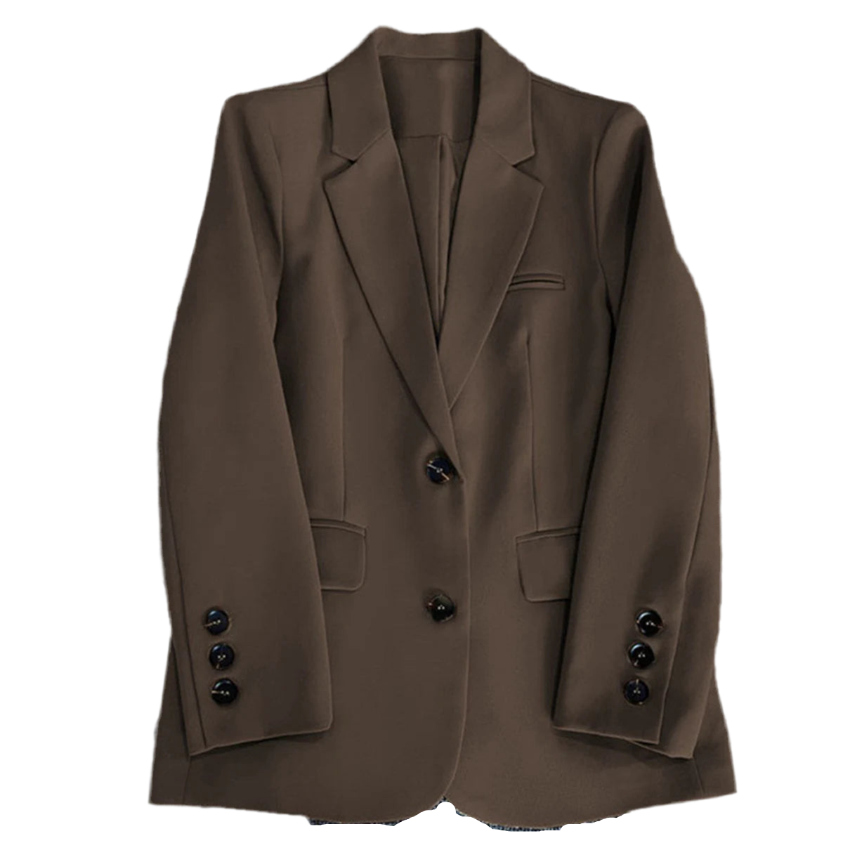 Women's Chic Slim Brown Blazer