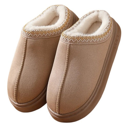 Fluffy Winter Platform Slippers