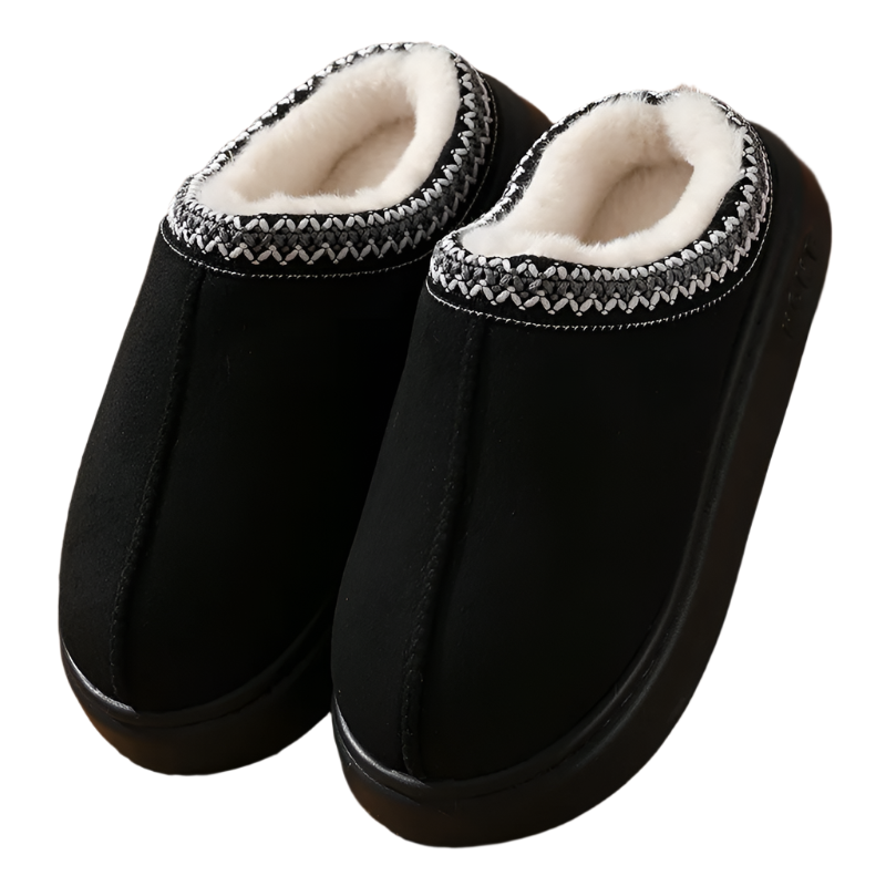 Fluffy Winter Platform Slippers
