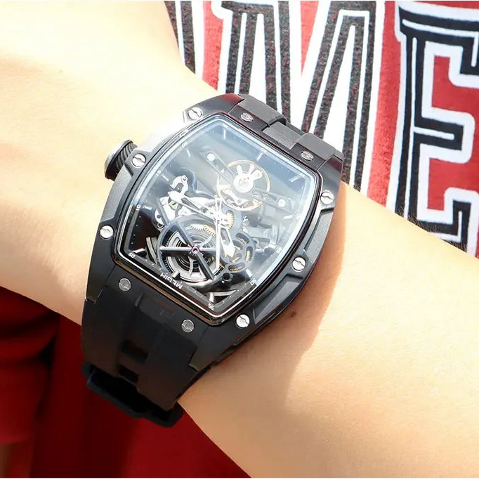 Automatic/Mechanical Skeleton Dial Sports Watch