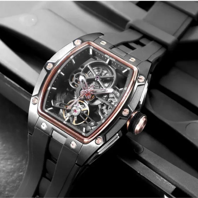 Automatic/Mechanical Skeleton Dial Sports Watch
