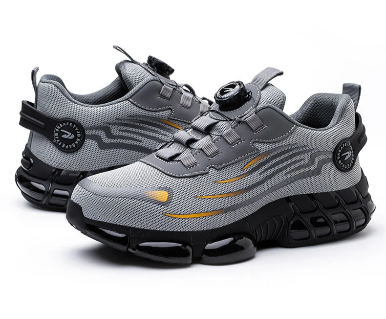 Men's Rotating-Lace Safety Work Shoes