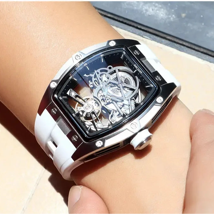 Automatic/Mechanical Skeleton Dial Sports Watch