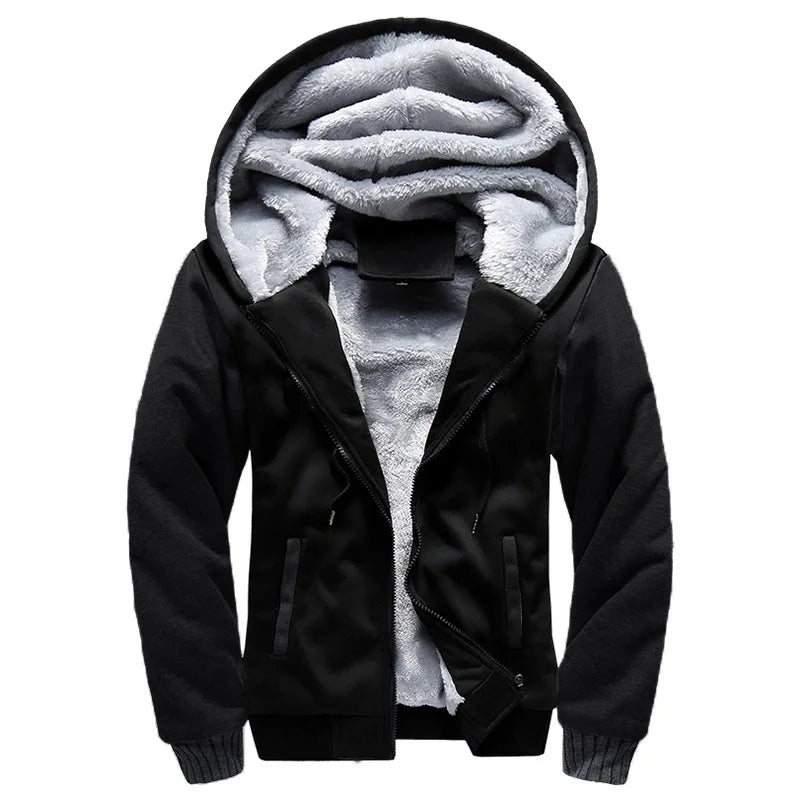 Men's Camo Fleece Winter Jacket