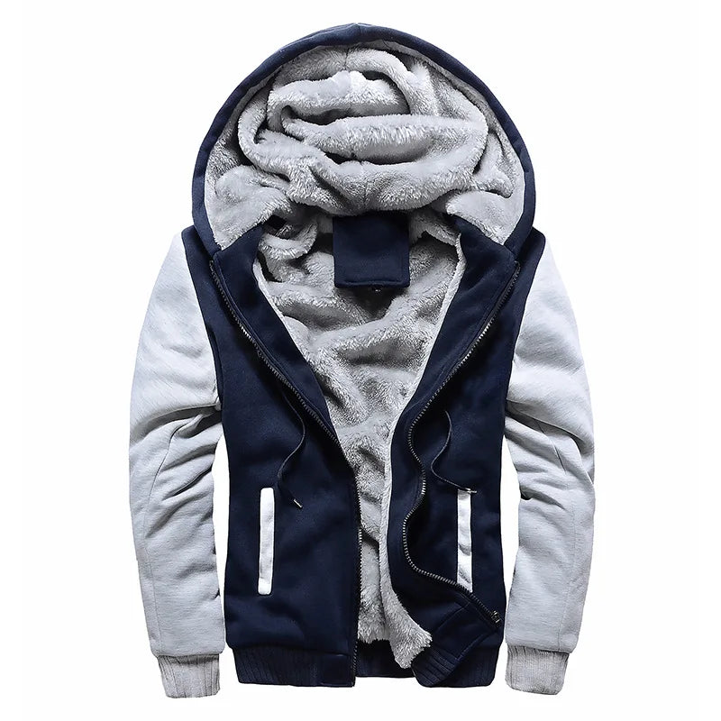 Men's Camo Fleece Winter Jacket
