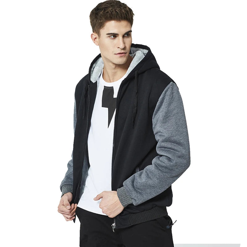 Men's Camo Fleece Winter Jacket
