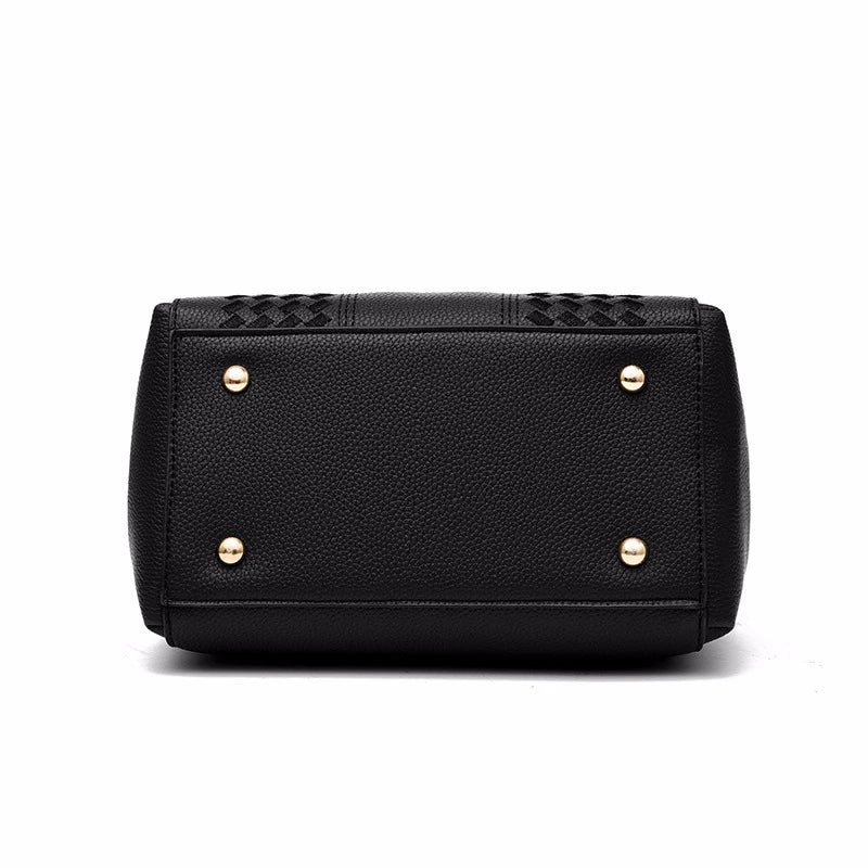 'Sac a Main' Ladies Embroidered Leather Messenger Handbag
