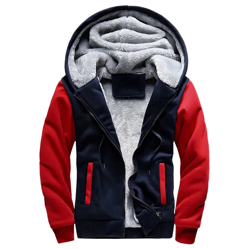 Men's Camo Fleece Winter Jacket