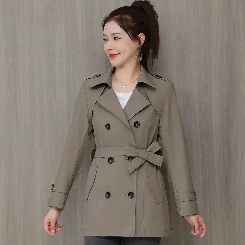 Women's 2024 Belted Spring Windbreaker
