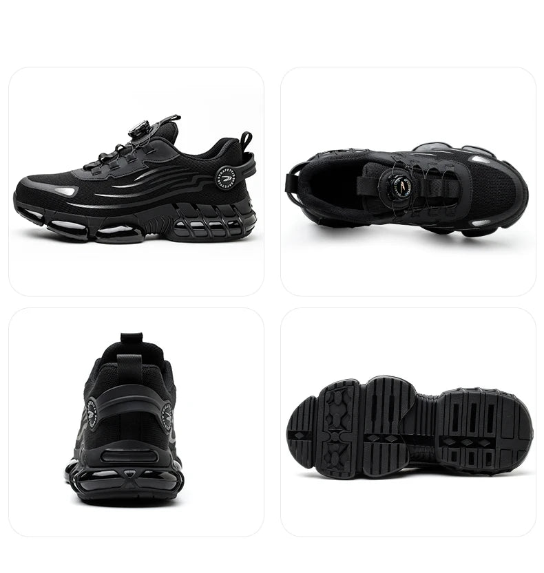 Men's Rotating-Lace Safety Work Shoes