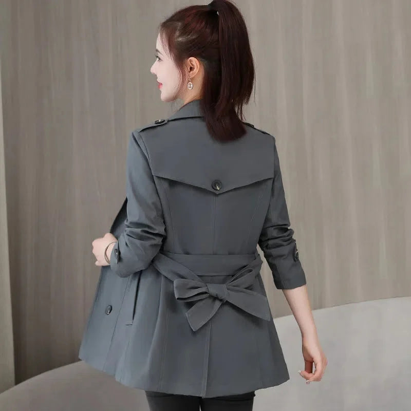 Women's 2024 Belted Spring Windbreaker
