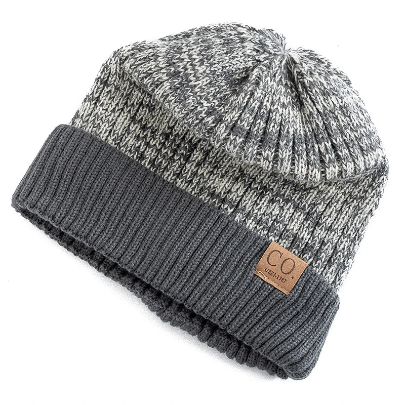 Two-Tone Fleece-Lined Beanie