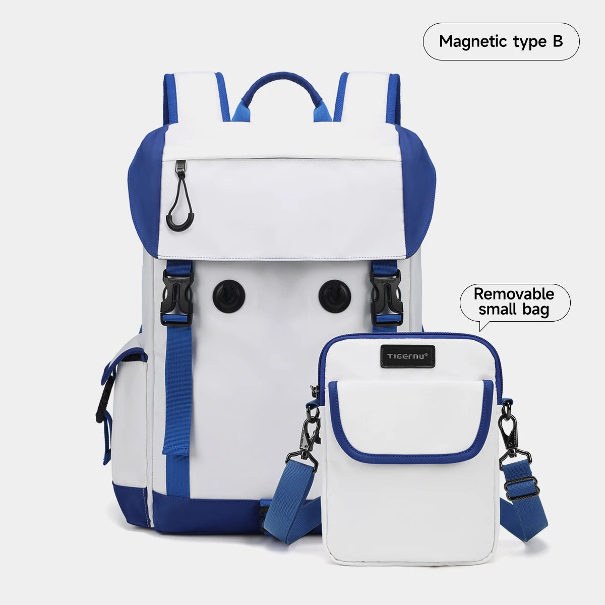 Multi-functional Modular Backpack With Removable Small Shoulder Bags