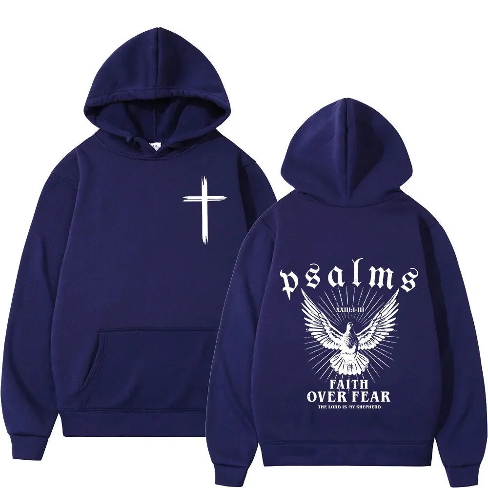 Christian 'Faith Over Fear' Bible Verse Hoodies