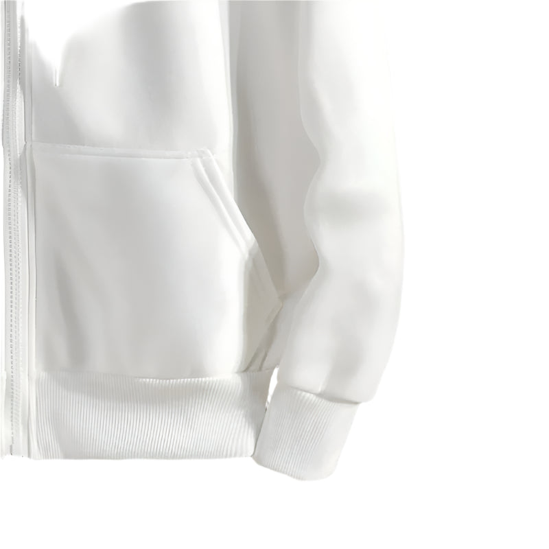 White jacket on a textured stone wall