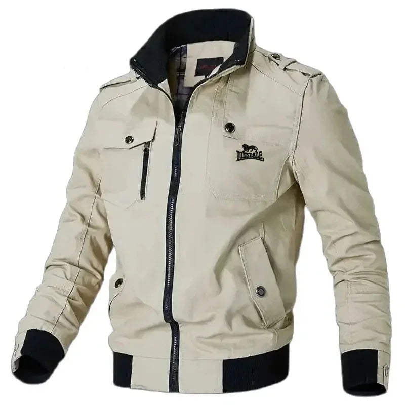 Men's Multi-functional Embroidered Cotton Varsity Jacket (2024)