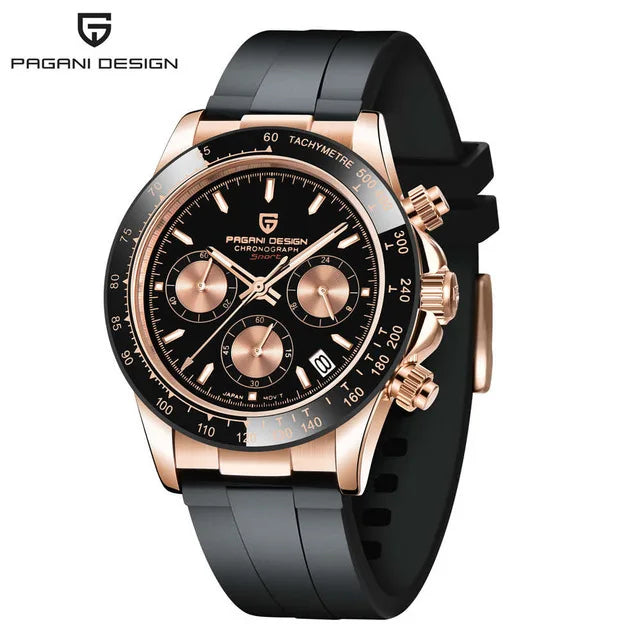 Premium ‘Genuine’ Pagani Design V2 'Relogio Masculino' Retro Sapphire Watch