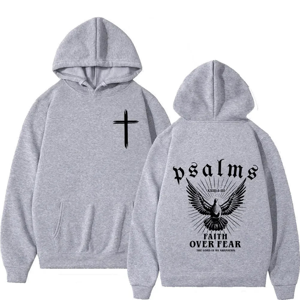 Christian 'Faith Over Fear' Bible Verse Hoodies