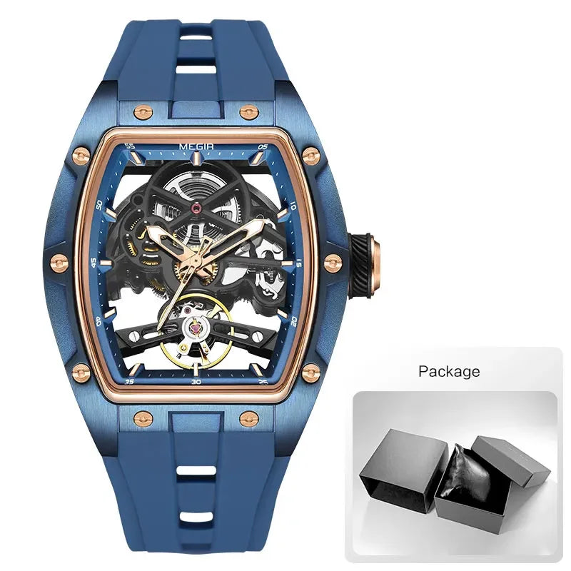 Automatic/Mechanical Skeleton Dial Sports Watch