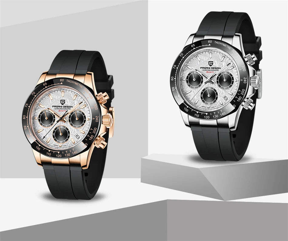 Premium ‘Genuine’ Pagani Design V2 'Relogio Masculino' Retro Sapphire Watch