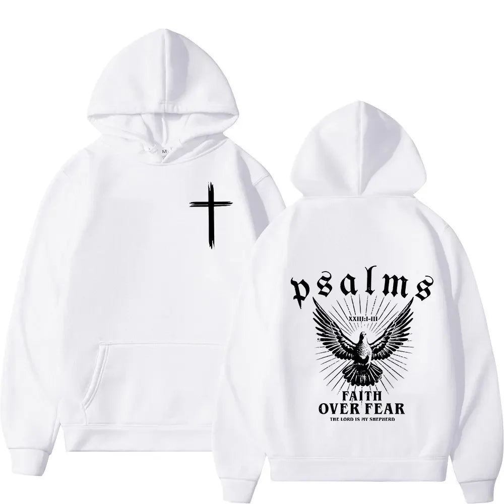 Christian 'Faith Over Fear' Bible Verse Hoodies