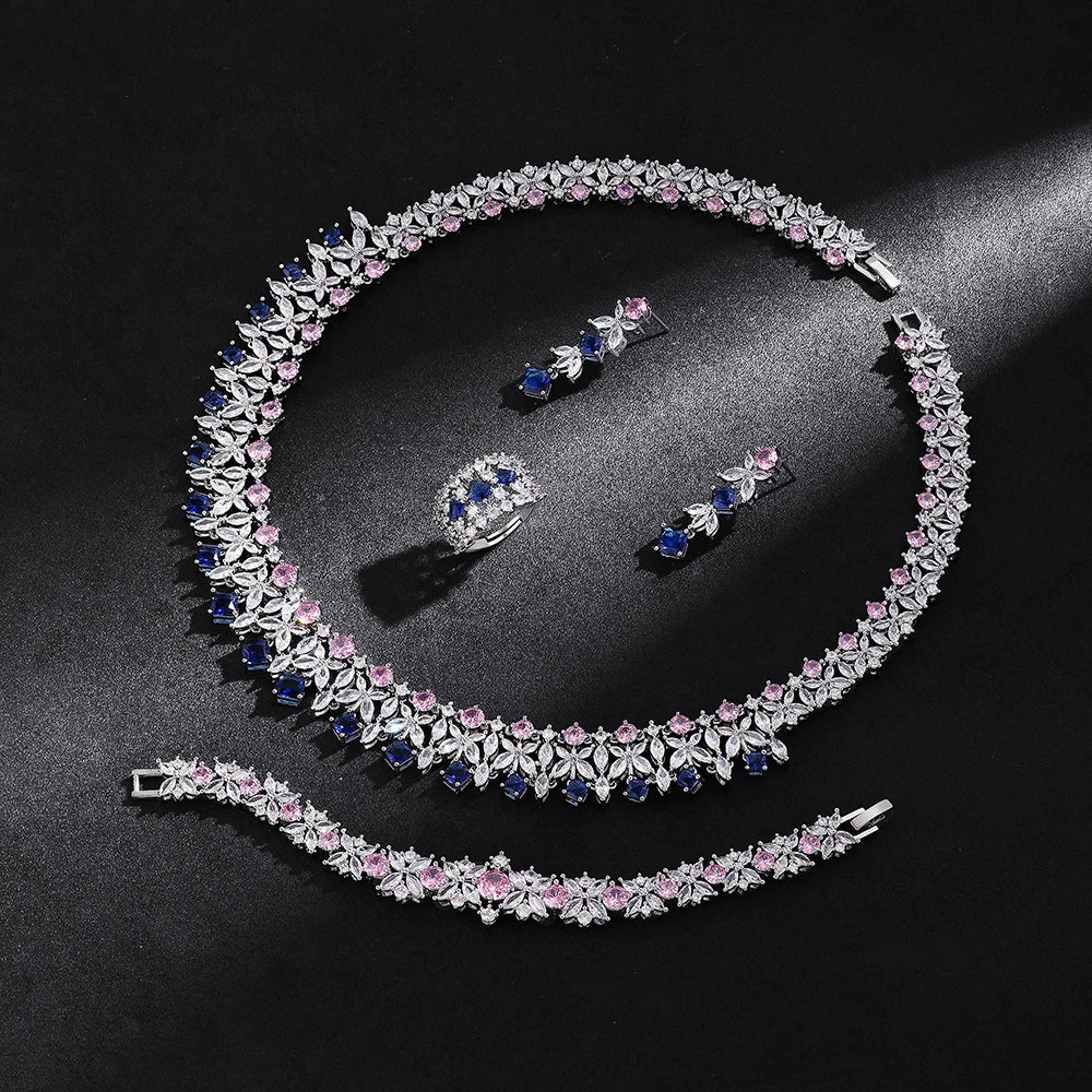 2025 Cubic Zirconia Bridal Ring Set