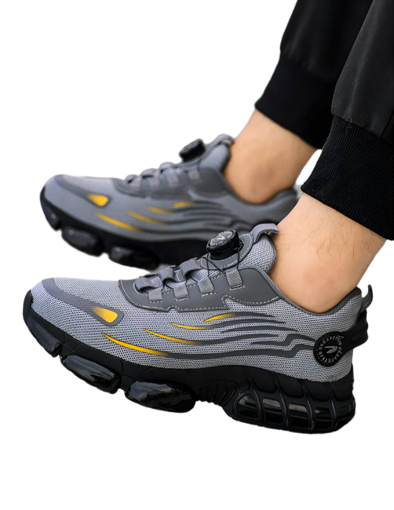 Men's Rotating-Lace Safety Work Shoes
