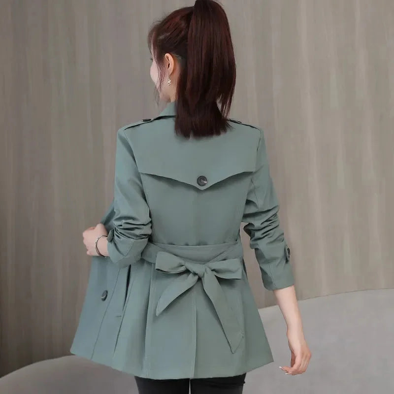 Women's 2024 Belted Spring Windbreaker