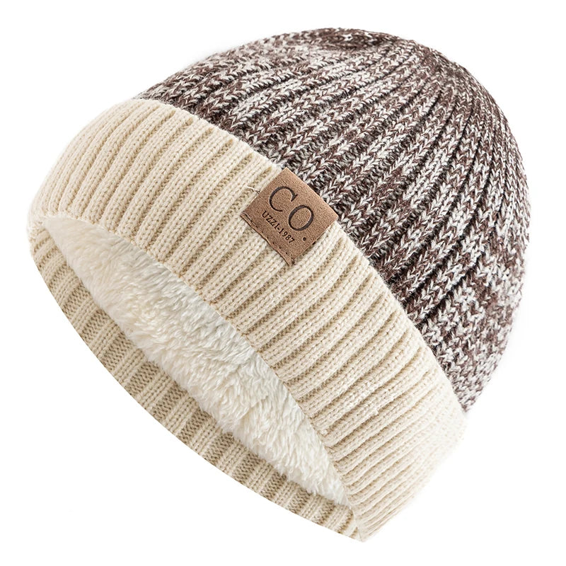 Two-Tone Fleece-Lined Beanie