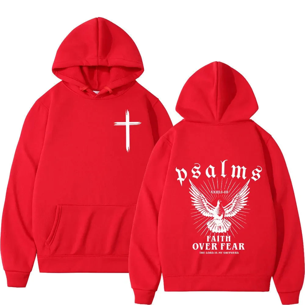 Christian 'Faith Over Fear' Bible Verse Hoodies