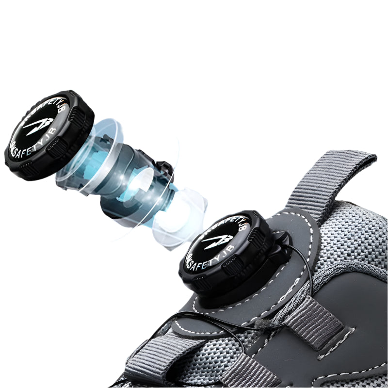 Men's Rotating-Lace Safety Work Shoes