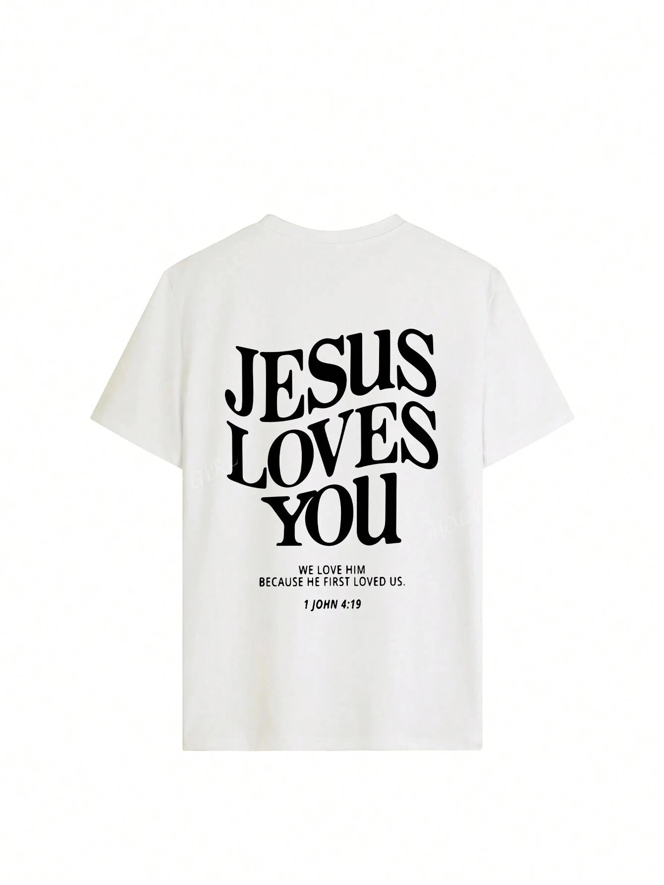 Strapless 'Jesus Loves You' Graphic Tee
