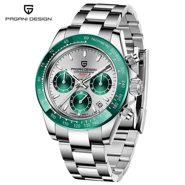 Premium ‘Genuine’ Pagani Design V2 'Relogio Masculino' Retro Sapphire Watch