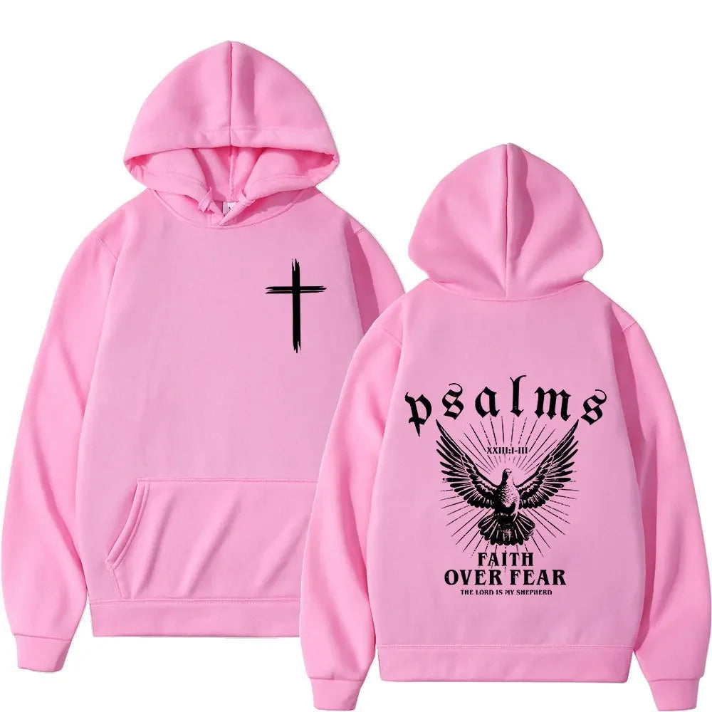 Christian 'Faith Over Fear' Bible Verse Hoodies