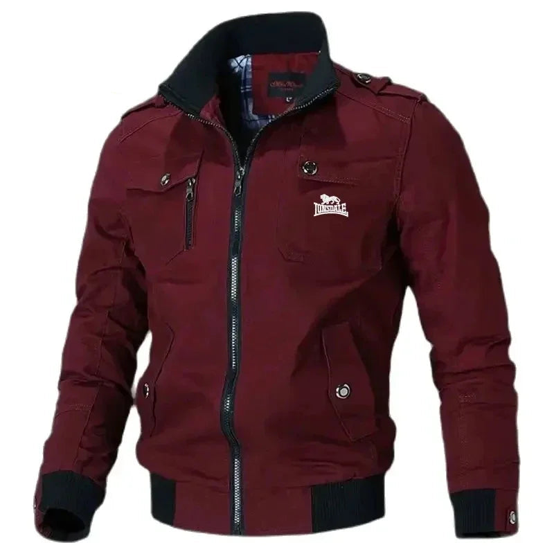 Men's Multi-functional Embroidered Cotton Varsity Jacket (2024)