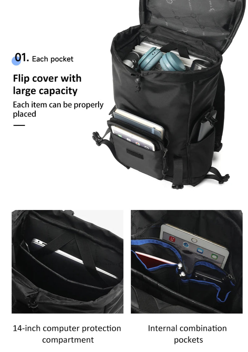 Multi-functional Modular Backpack With Removable Small Shoulder Bags