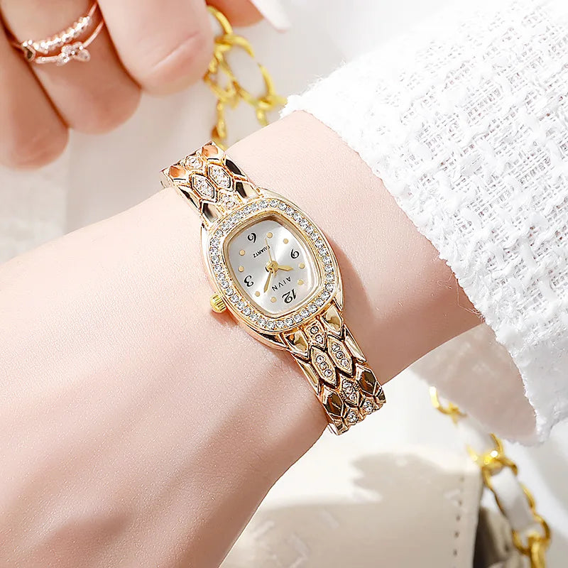 Exquisite 'Diamond' Studded Bracelet Watch - 2025 Edition