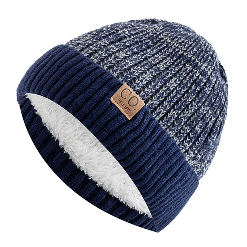 Two-Tone Fleece-Lined Beanie