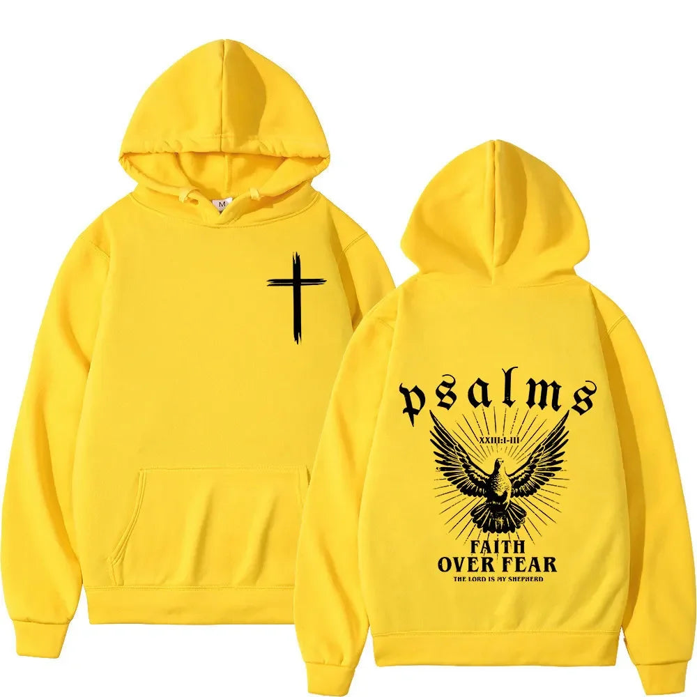 Christian 'Faith Over Fear' Bible Verse Hoodies