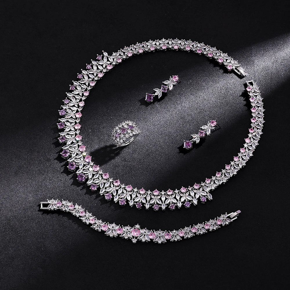 2025 Cubic Zirconia Bridal Ring Set