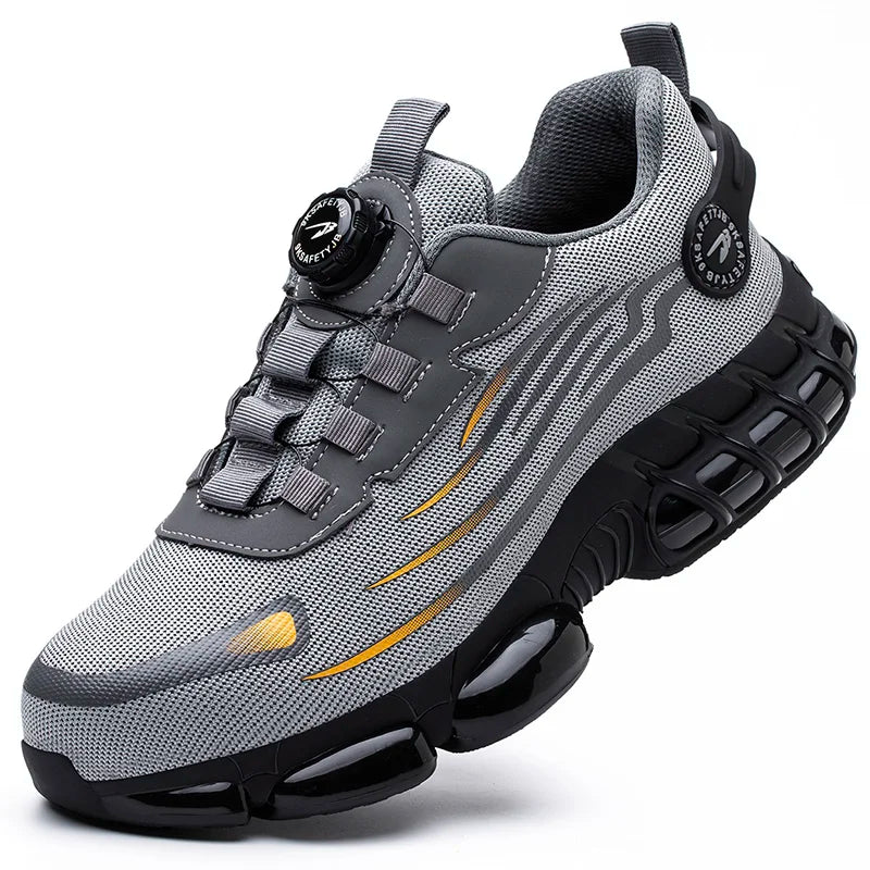 Men's Rotating-Lace Safety Work Shoes