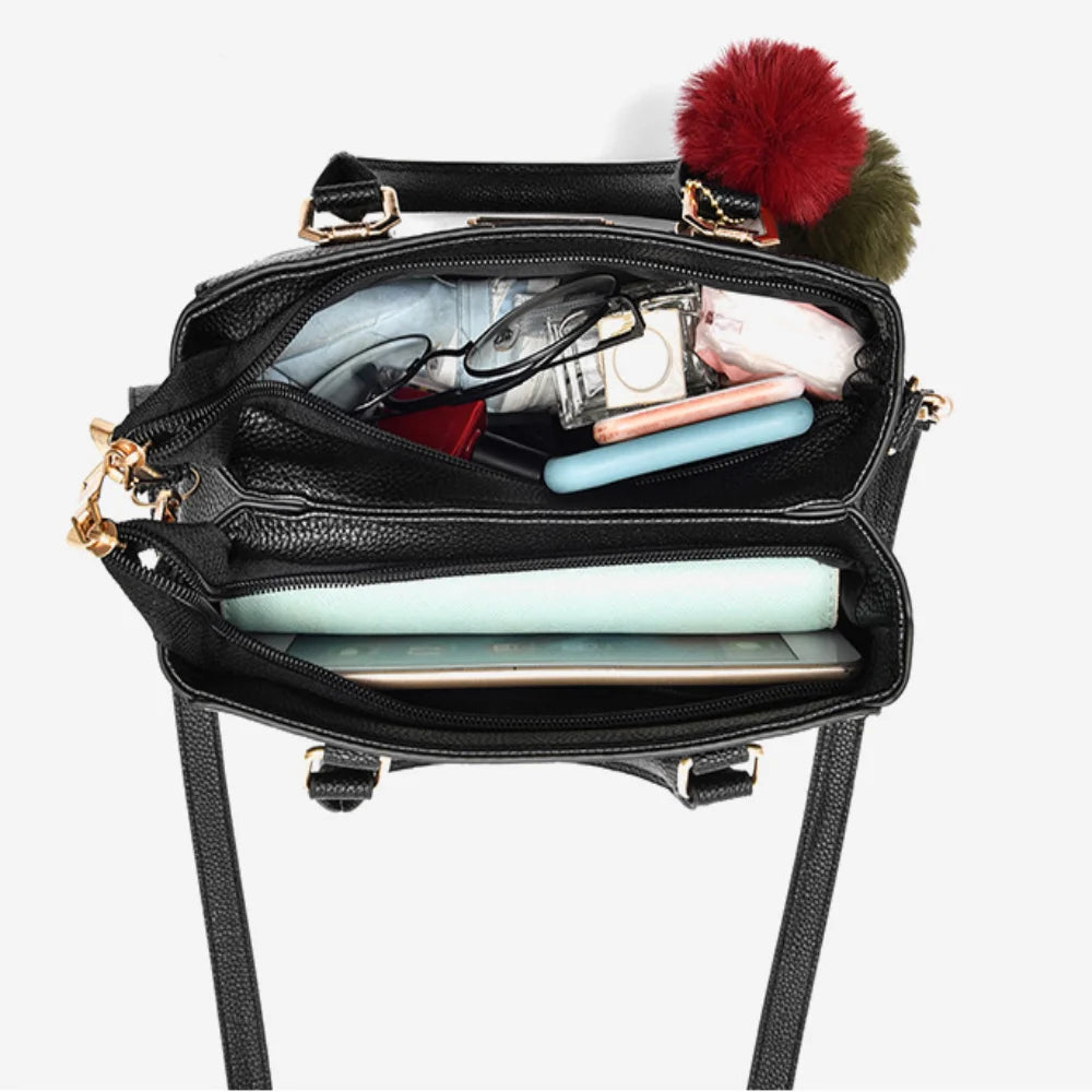 Everyday Leather Shoulder Handbag