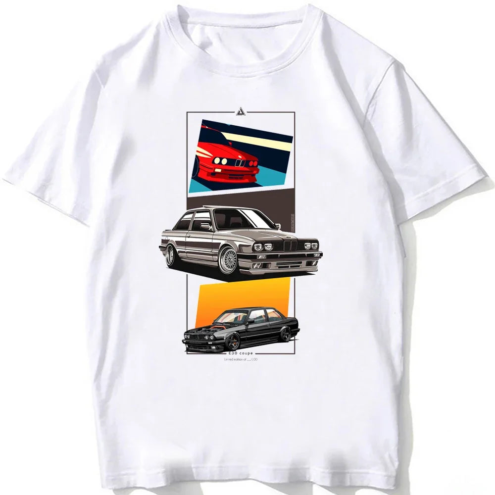 Retro E30 M3 & E34 M5 Euro Tee