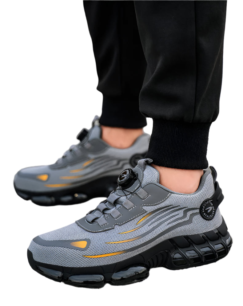 Men's Rotating-Lace Safety Work Shoes